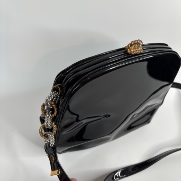 VTG 60s Purse Set of 3 Handbag Navy Ron Bienen Black Le Lis Beaded Made in Japan - Picture 6 of 14